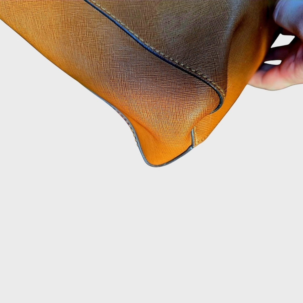 Michael Kors Tan Leather Tote Bag - Picture 7 of 14